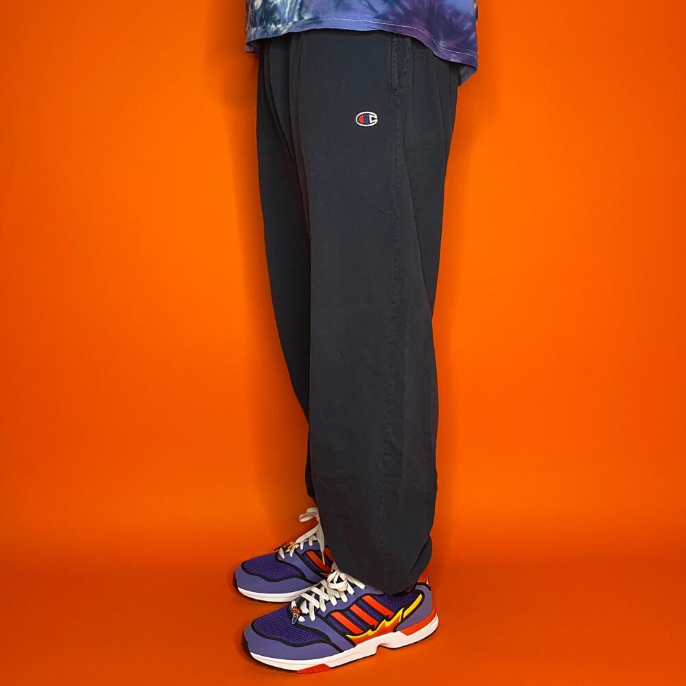 Vintage Y2K Champion Sweatpants Mens XL Navy Blue Baggy Fit Cotton Joggers